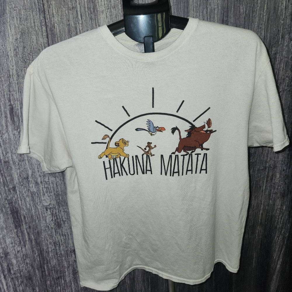Lion King Hakuna Matata White Delta Short Sleeve T-Shirt